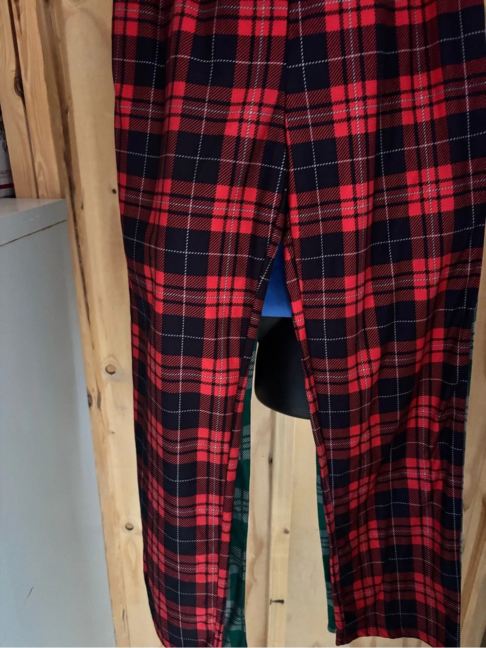 Calvin Klein Kids Plaid Pajama Bottoms in Red and Green